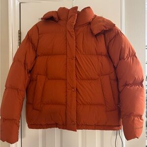 Lululemon Orange Puffer Jacket